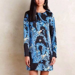 Anthropologie Greenwich & Mews Silk Shift Dress